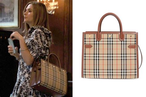 extra large burberry tote on succession|burberry bag succession season 4.